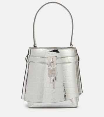 Bucket-Bag Shark Lock aus Metallic-Leder | Givenchy