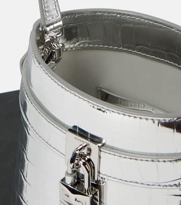 Bucket-Bag Shark Lock aus Metallic-Leder | Givenchy