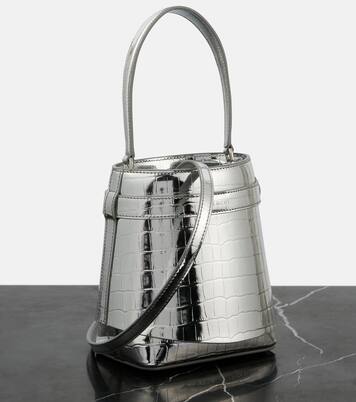 Bucket-Bag Shark Lock aus Metallic-Leder | Givenchy