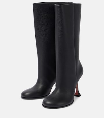 Stiefel Liya 95 aus Leder | Amina Muaddi