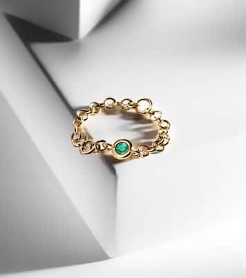 Anello Gravity Estrella in oro 18kt con smeraldo | Spinelli Kilcollin