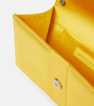 Pochette Capri en satin à ornements | Manolo Blahnik