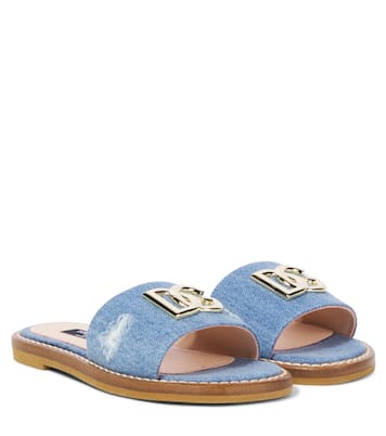Sandali DG in denim distressed | Dolce&Gabbana Kids