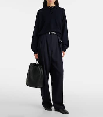 Wool and cashmere polo sweater | Jardin des Orangers