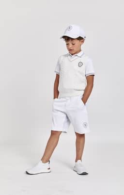Polo in jersey di cotone a righe | Brunello Cucinelli Kids