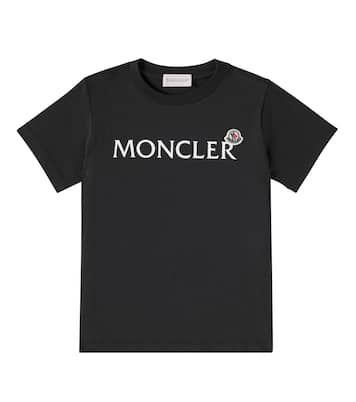T-shirt in jersey di cotone con logo | Moncler Enfant