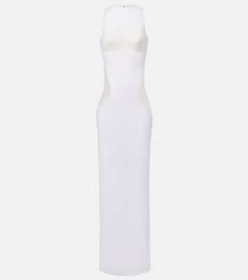 Abito lungo in tulle semitrasparente  | Jean Paul Gaultier