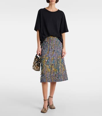 T-shirt oversize in jersey di cotone | Dries Van Noten