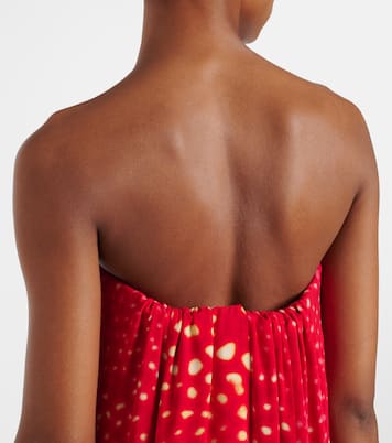 Printed strapless maxi dress | Dries Van Noten