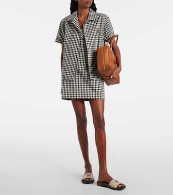Camisa de algodón con logo | Miu Miu