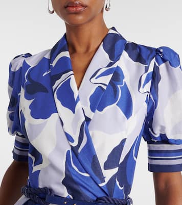 Paros floral cotton midi dress | Rebecca Vallance