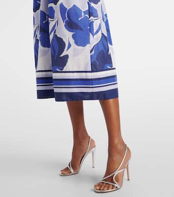 Paros floral cotton midi dress | Rebecca Vallance