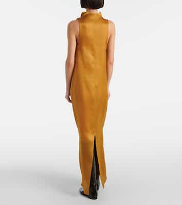 Meryl draped silk maxi dress | Khaite