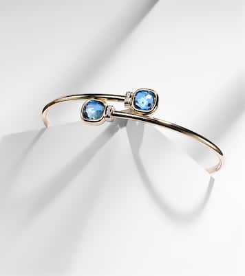 Bracciale Nudo in oro 18kt con topazio e diamanti | Pomellato