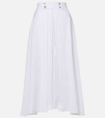 Petra pleated linen maxi skirt | Loro Piana