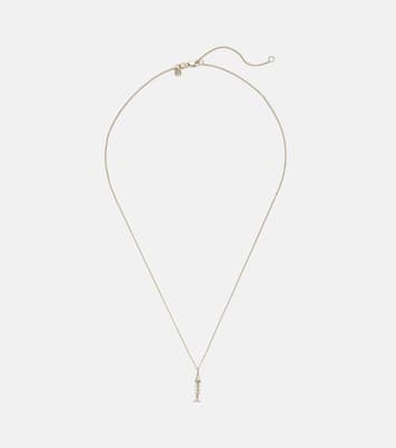 Pendentif Fishbone en or 14 ct et diamants | Sydney Evan