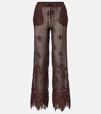Pantalones anchos Etta de encaje | Melissa Odabash