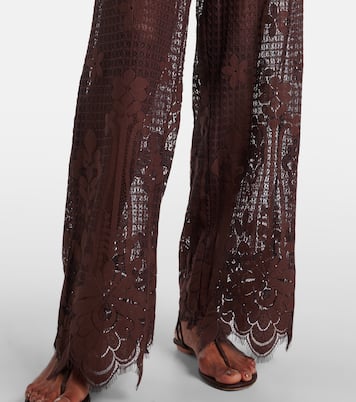 Pantalones anchos Etta de encaje | Melissa Odabash