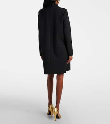Embellished wool-blend shift dress | Carolina Herrera