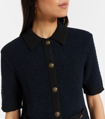 Cotton and wool-blend cardigan | Veronica Beard