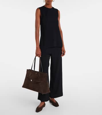 Ballerinas aus Veloursleder | Toteme