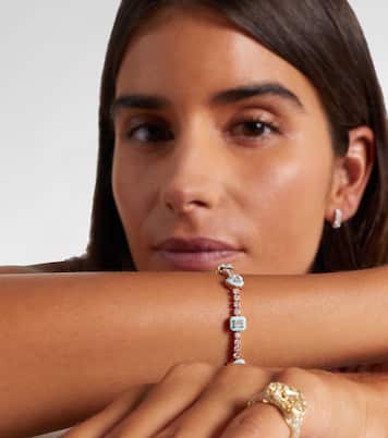 18kt rose gold and enamel bracelet with diamonds | Kamyen