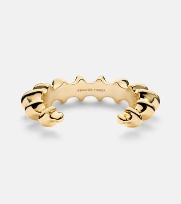 Murphy gold-plated cuff bracelet | Jennifer Fisher