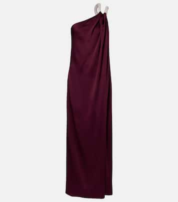 Abito lungo monospalla in raso  | Stella McCartney