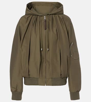 Gathered cotton-blend jacket | Loewe