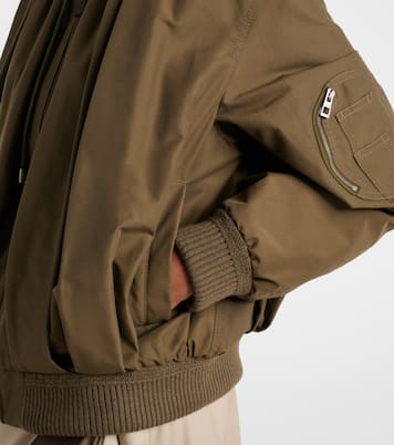 Gathered cotton-blend jacket | Loewe