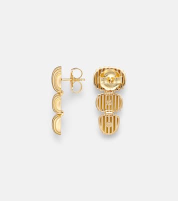 Isla Oval Taper 18kt gold earrings | Pamela Zamore
