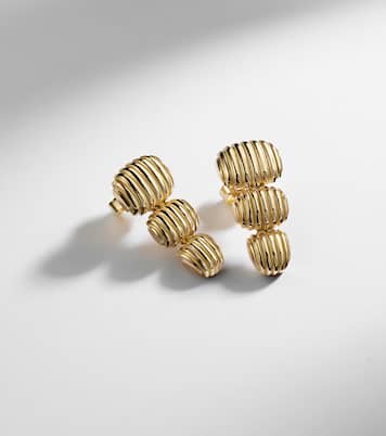 Isla Oval Taper 18kt gold earrings | Pamela Zamore