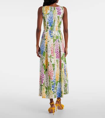 Floral poplin cocktail dress | Oscar de la Renta