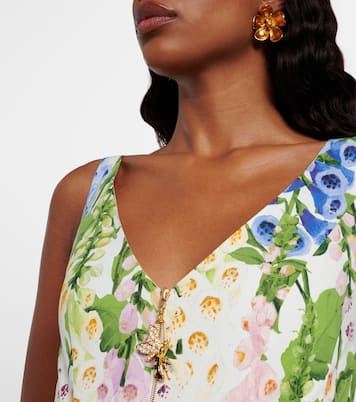 Floral poplin cocktail dress | Oscar de la Renta