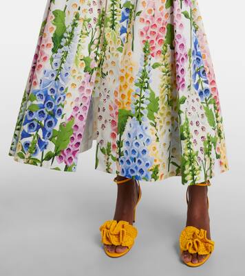 Floral poplin cocktail dress | Oscar de la Renta