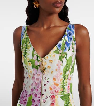 Floral poplin cocktail dress | Oscar de la Renta