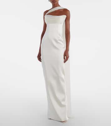 Julietta scarf-detail silk gown | The New Arrivals Ilkyaz Ozel