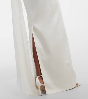 Julietta scarf-detail silk gown | The New Arrivals Ilkyaz Ozel