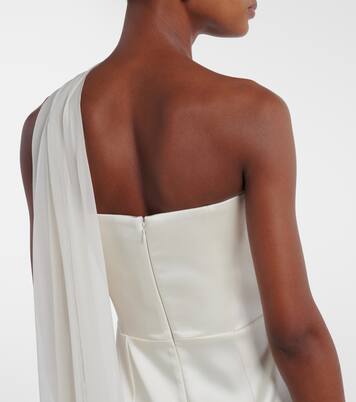 Julietta scarf-detail silk gown | The New Arrivals Ilkyaz Ozel