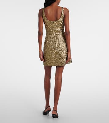 Vestido corto Einna de jacquard floral | Emilia Wickstead