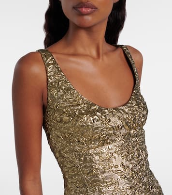 Vestido corto Einna de jacquard floral | Emilia Wickstead