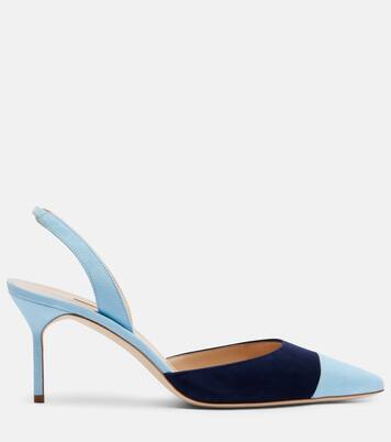 Capsli 스웨이드 슬링백 펌프스 | Manolo Blahnik