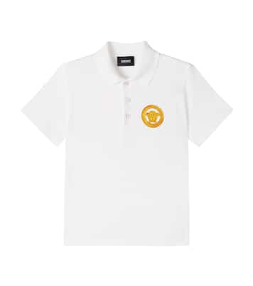 Polo Medusa de piqué de algodón | Versace Kids