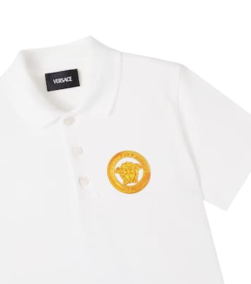 Polo Medusa de piqué de algodón | Versace Kids