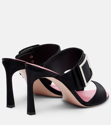 Trompette 85 embellished satin mules | Roger Vivier