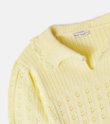 Summer pointelle cotton sweater | Bebe Organic