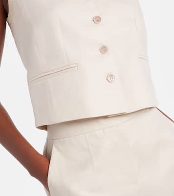 Calibri cable-knit linen vest | Max Mara