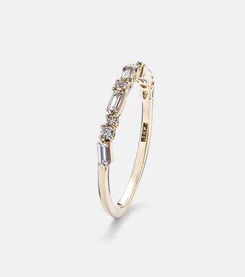 18kt yellow gold ring with diamonds | Suzanne Kalan