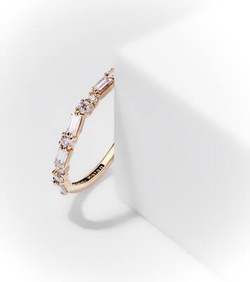 18kt yellow gold ring with diamonds | Suzanne Kalan