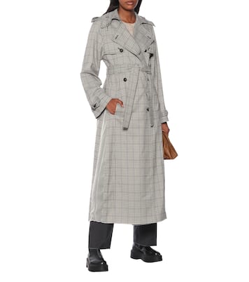 Lorna checked wool trench coat | Gabriela Hearst